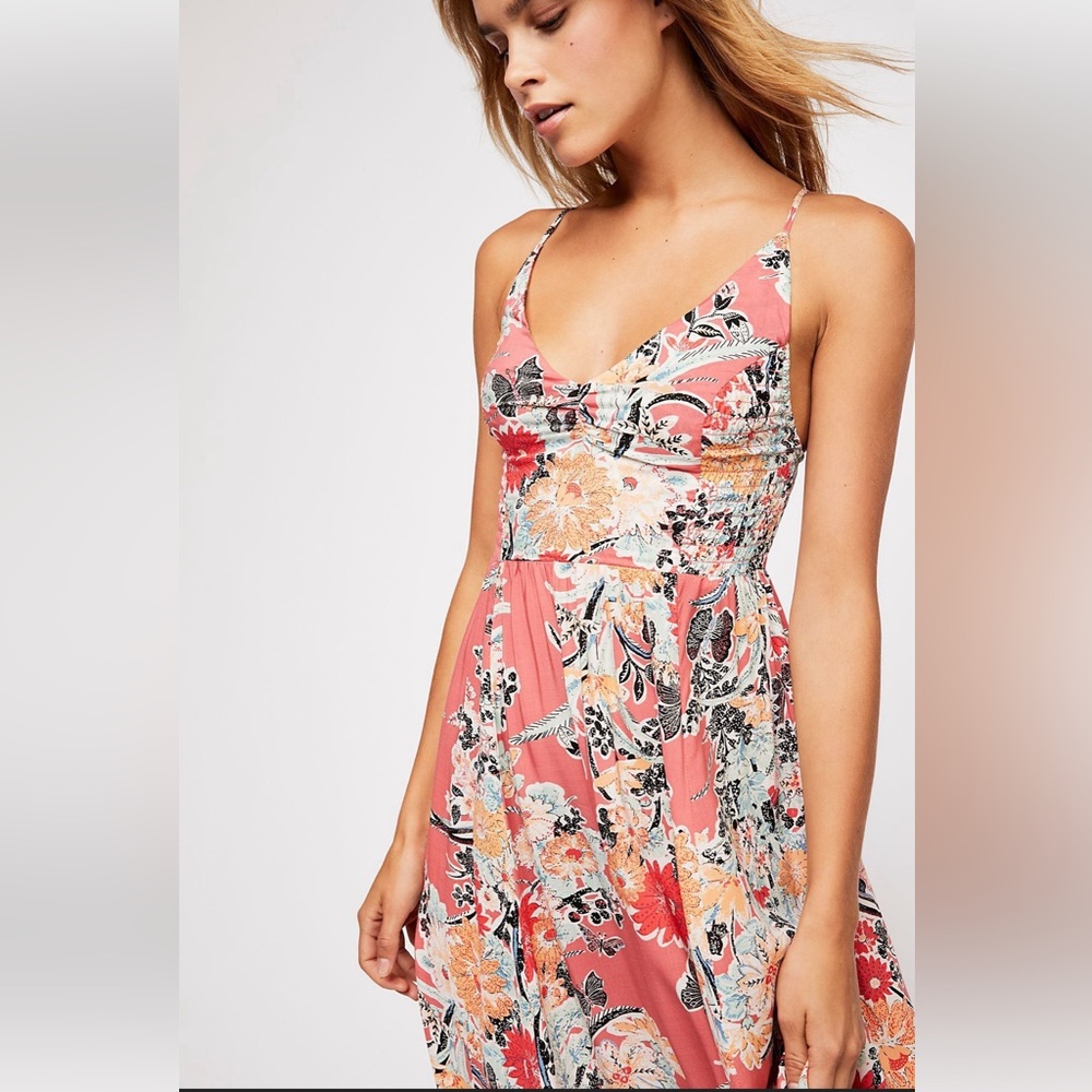 NWOT Free People floral maxi dress small